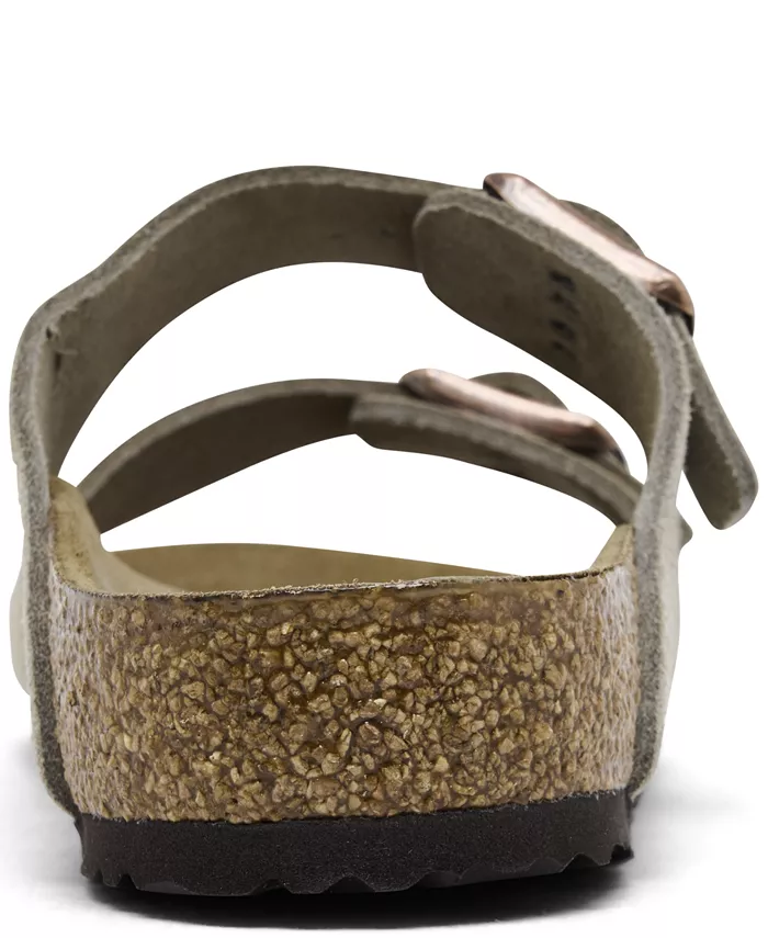 Сандалии из замши и кожи Arizona для малышей от Finish Line Birkenstock, коричневый/бежевый — фото 4