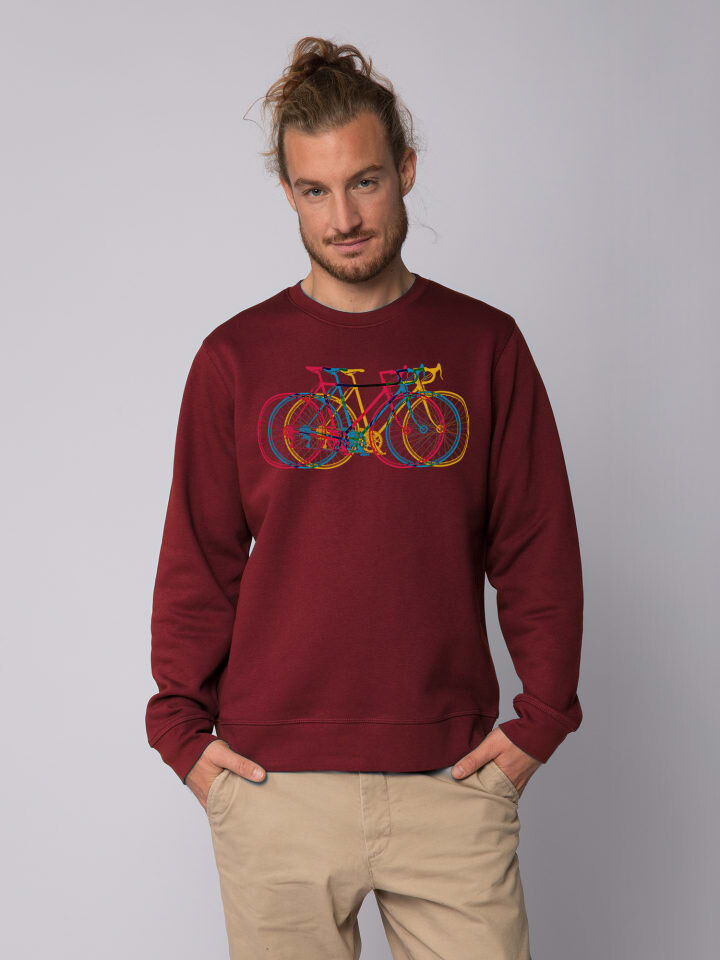 

Толстовка wat Apparel Fahrräder, цвет weinrot