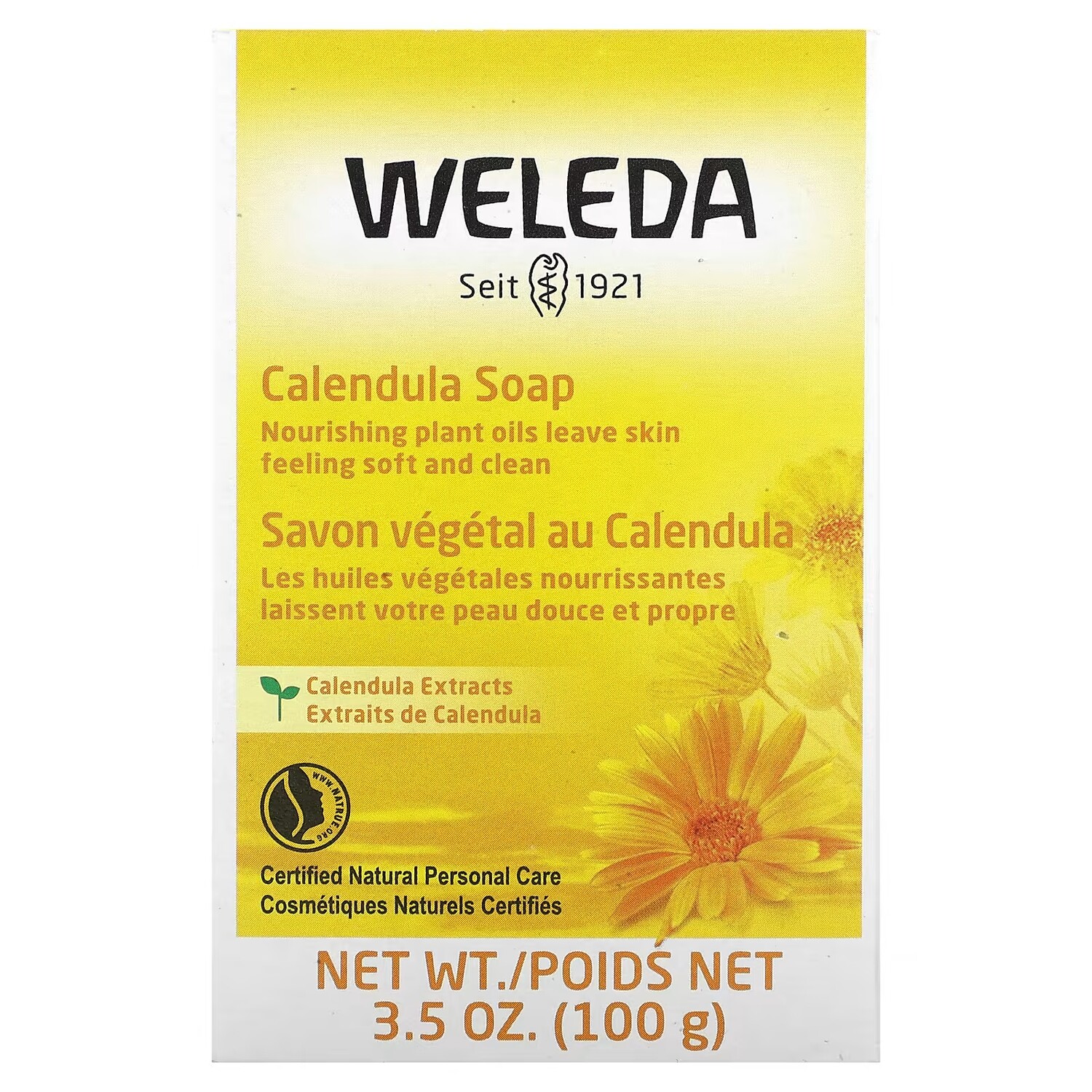 

Мыло Weleda Calendula для чувствительной кожи, 3,5 унции (100 г)