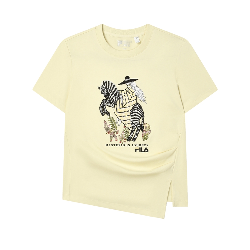 

Футболка женская светло-золотая FILA