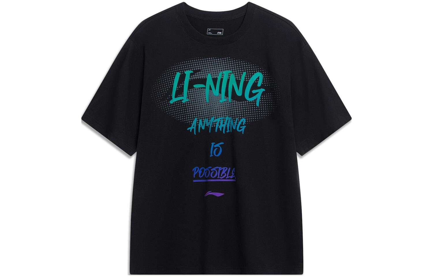 

Li Ning Футболка унисекс с подкладкой, Черный