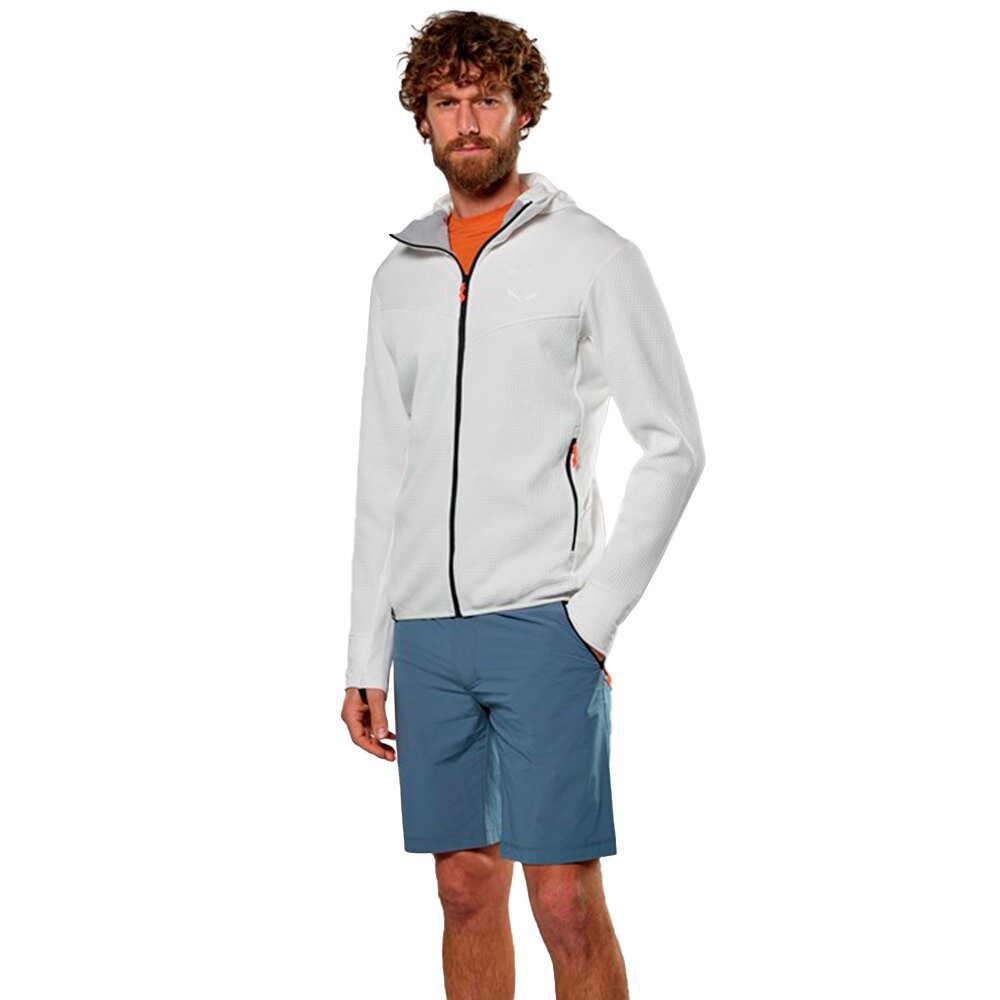 

Худи Salewa Puez Waffle HYB PL HD, белый