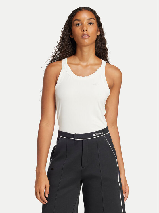 

Топ облегающего кроя Premium Essentials JD4768 Adidas, белый