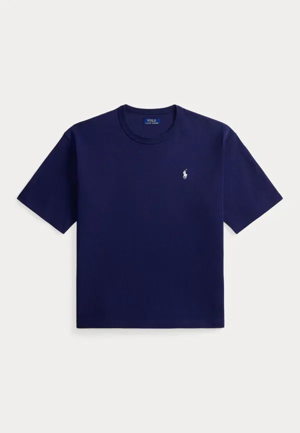 Футболка с круглым вырезом свободного кроя Polo Ralph Lauren, цвет ньюпорт-нави — фото 4