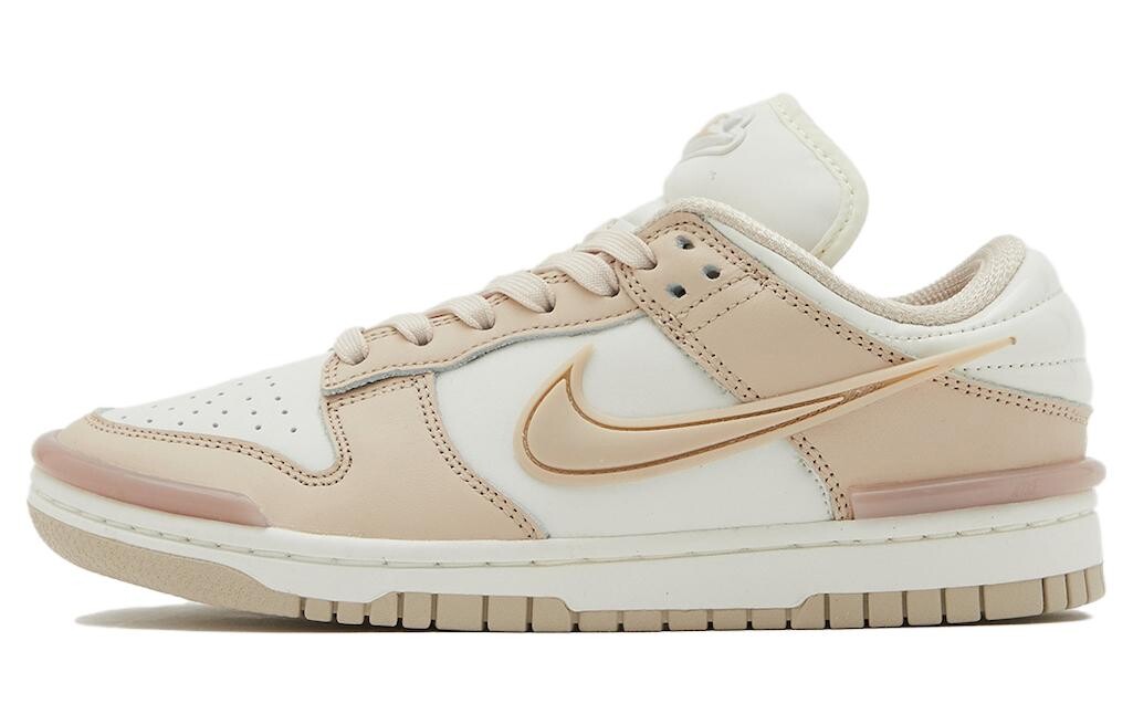 Женские кроссовки для скейтбординга Nike Dunk, Белый/Желтый