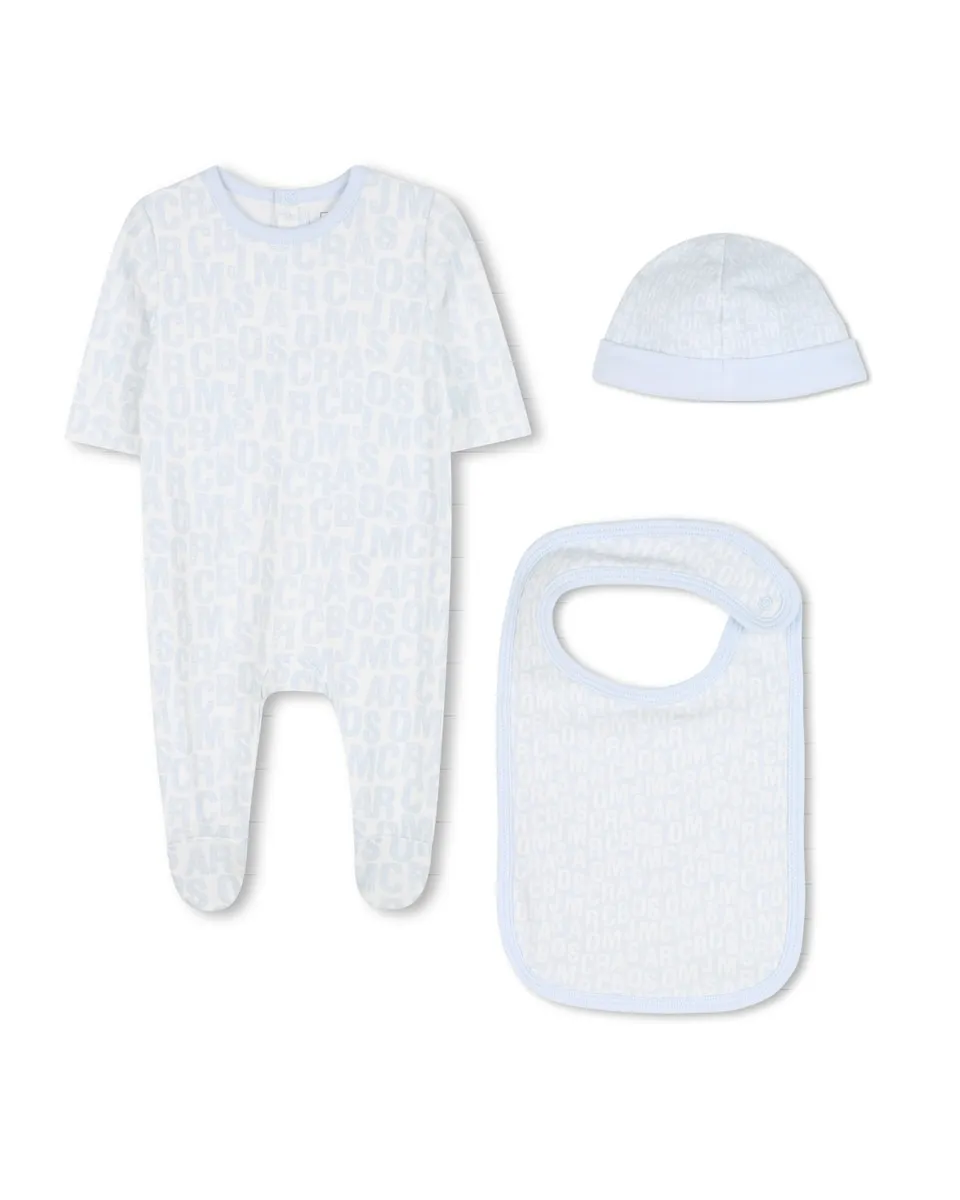 

Набор для новорожденного голубого цвета из хлопка Marc Jacobs