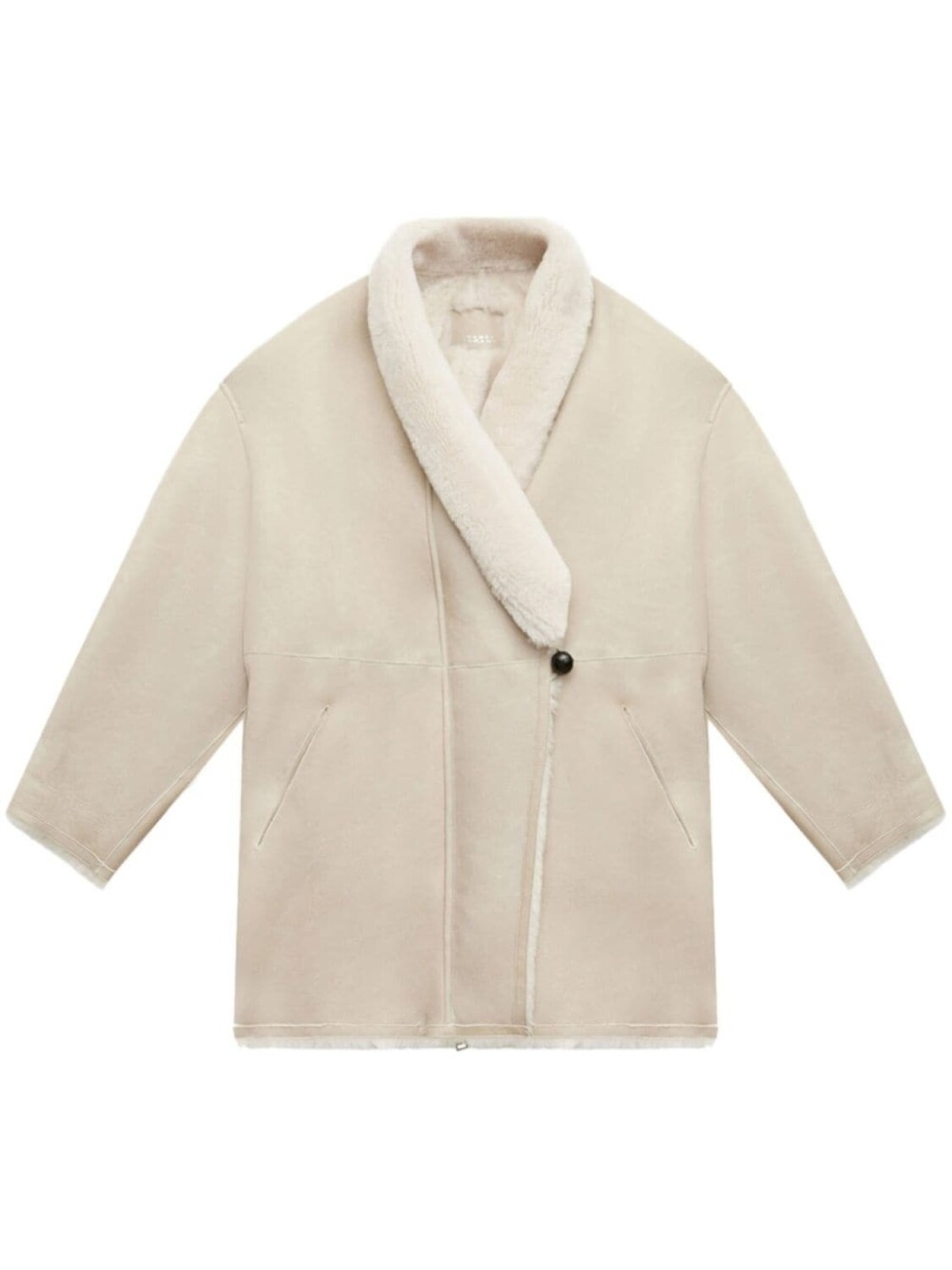 

ISABEL MARANT куртка Alinae из овчины, нейтральный цвет