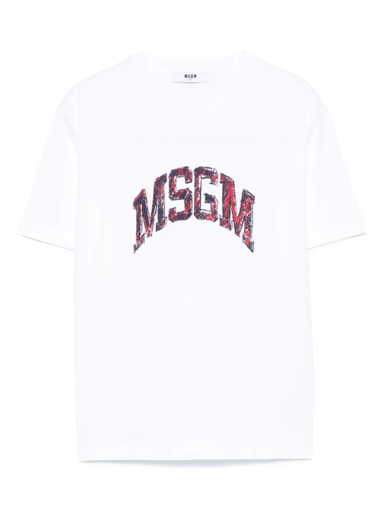 

Футболка из джерси с логотипом MSGM Kids, белый