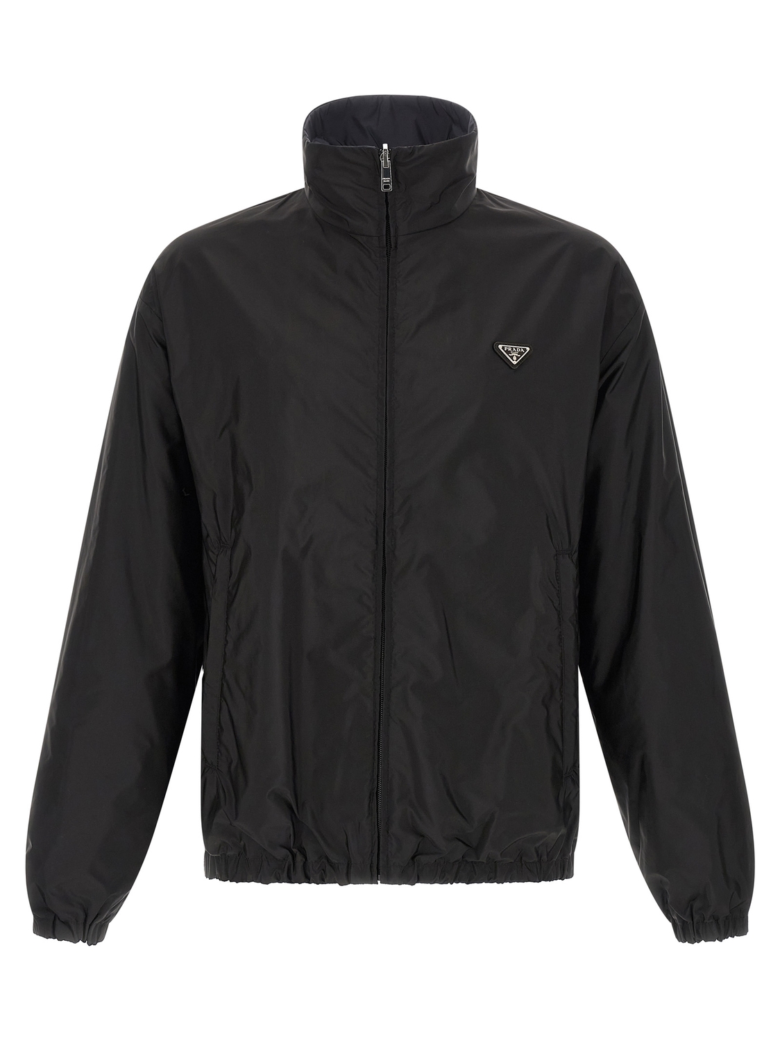 

Двусторонняя куртка из переработанного нейлона с перьями Prada, мультиколор