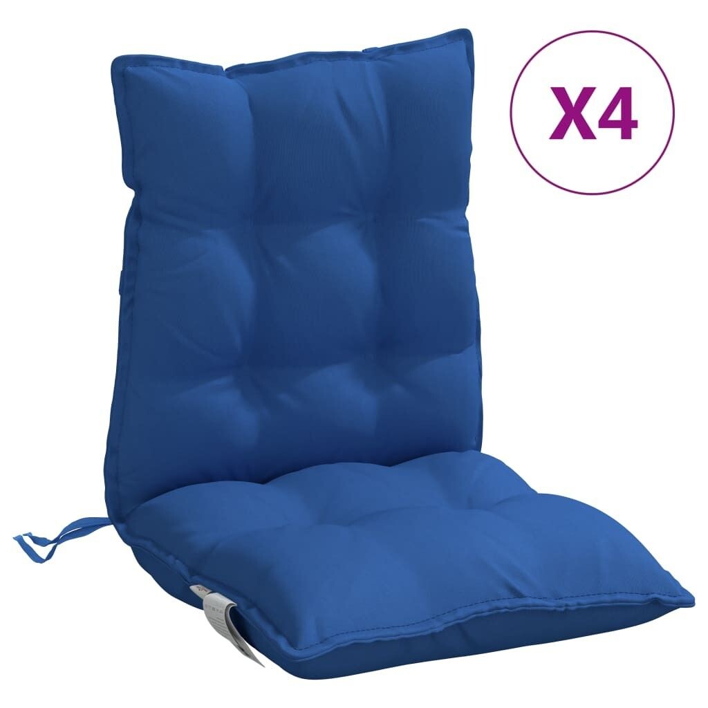 

VidaXL Подушки для нижней части спины, набор из 4 шт., ткань Оксфорд королевского синего цвета, синий