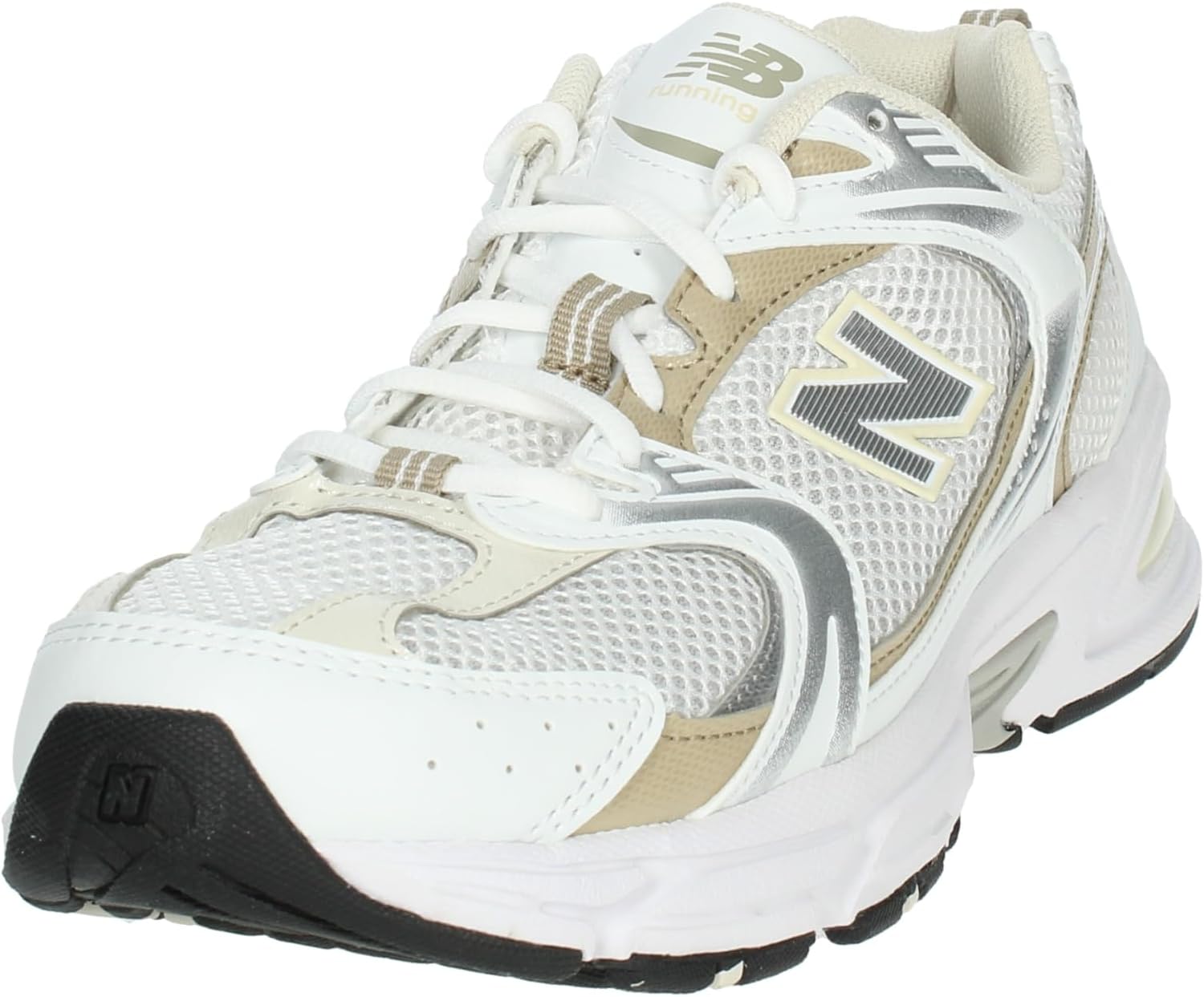 Кроссовки New Balance мужские/женские Оксфорды, White/Beige — фото 3