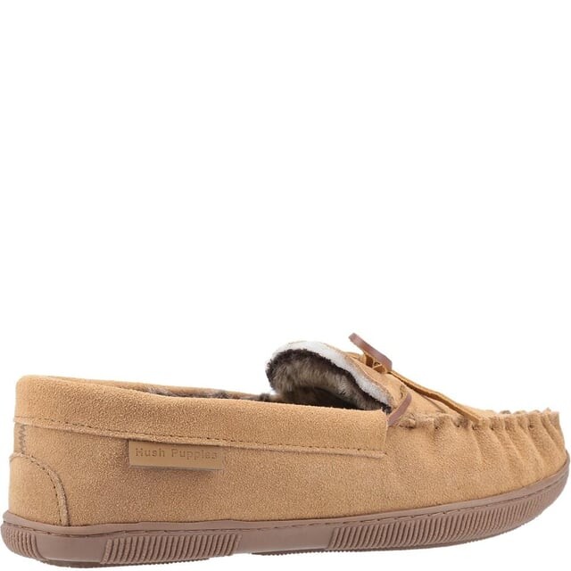 Мужские кожаные тапочки ace слипоны Hush Puppies, коричневый — фото 2