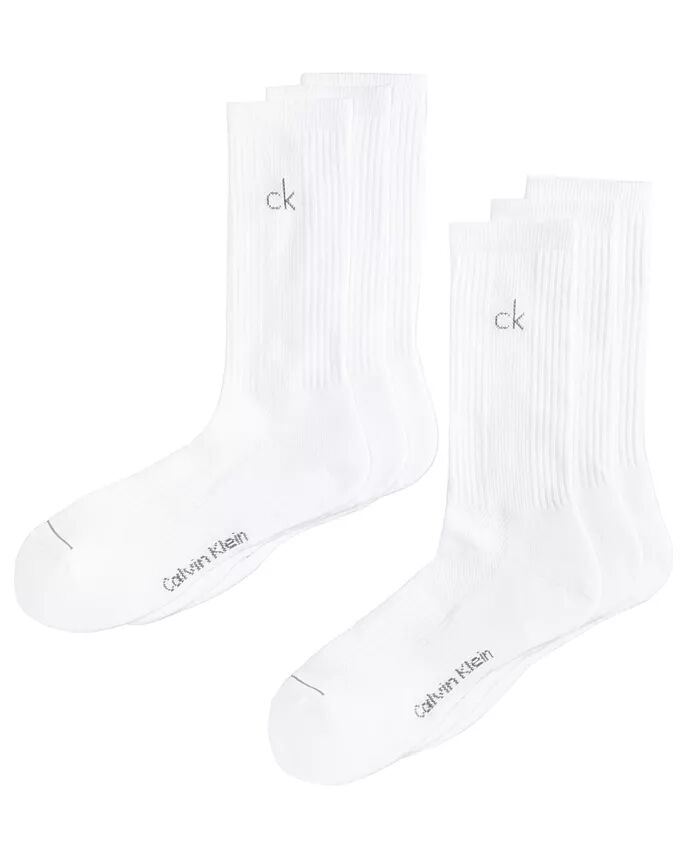 

Мужские спортивные носки для выступлений, 6 пар в упаковке Calvin Klein, белый