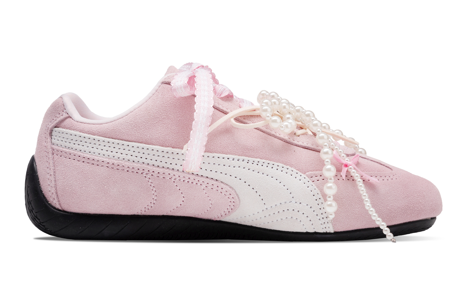 PUMA Speedcat коллекция нескользящие, устойчивые к истиранию, дышащие низкие кроссовки Unisex Pink — фото 3