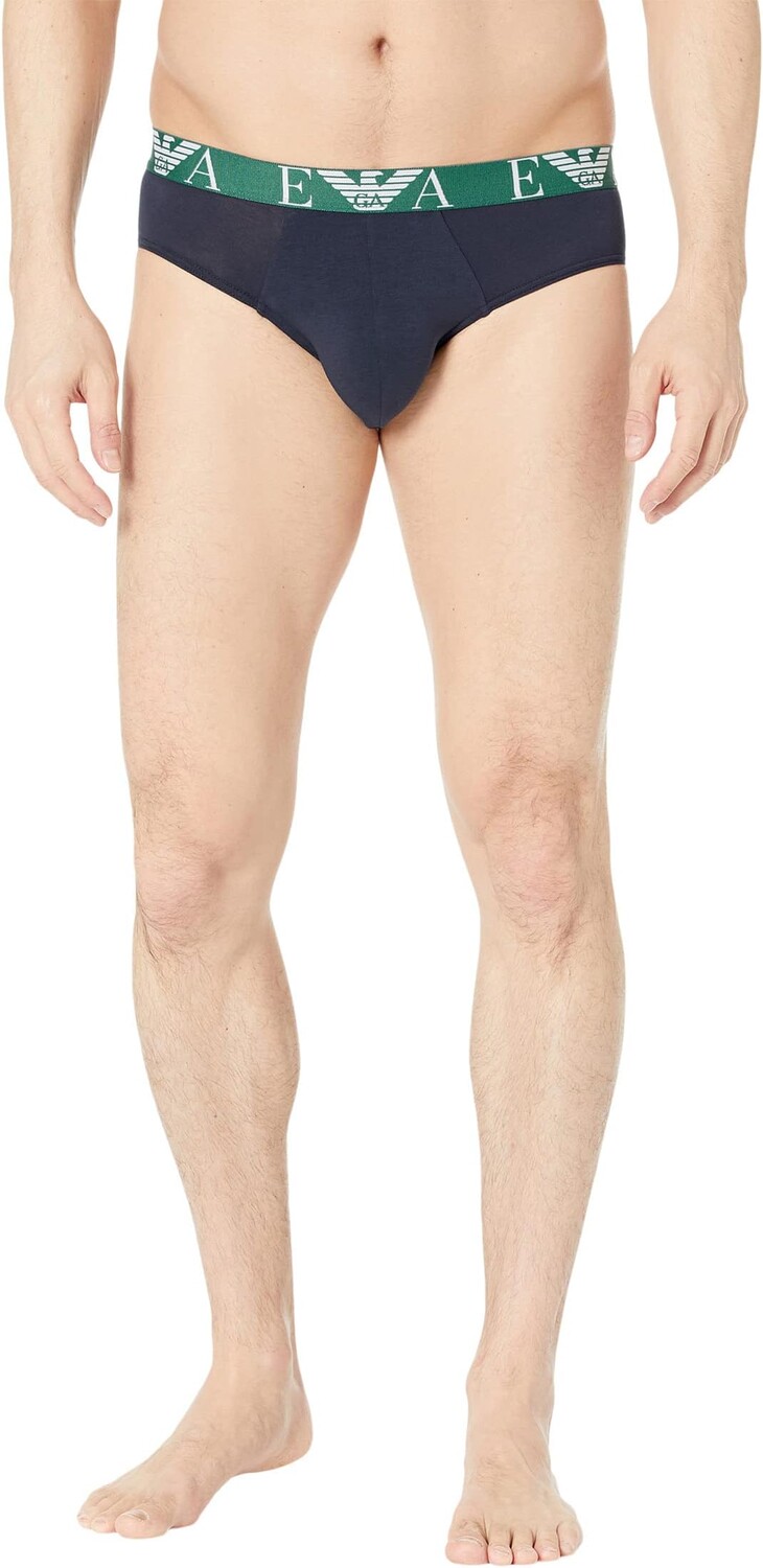 

Трусы Emporio Armani Bold Monogram 2-Pack Brief, цвет White/Marine