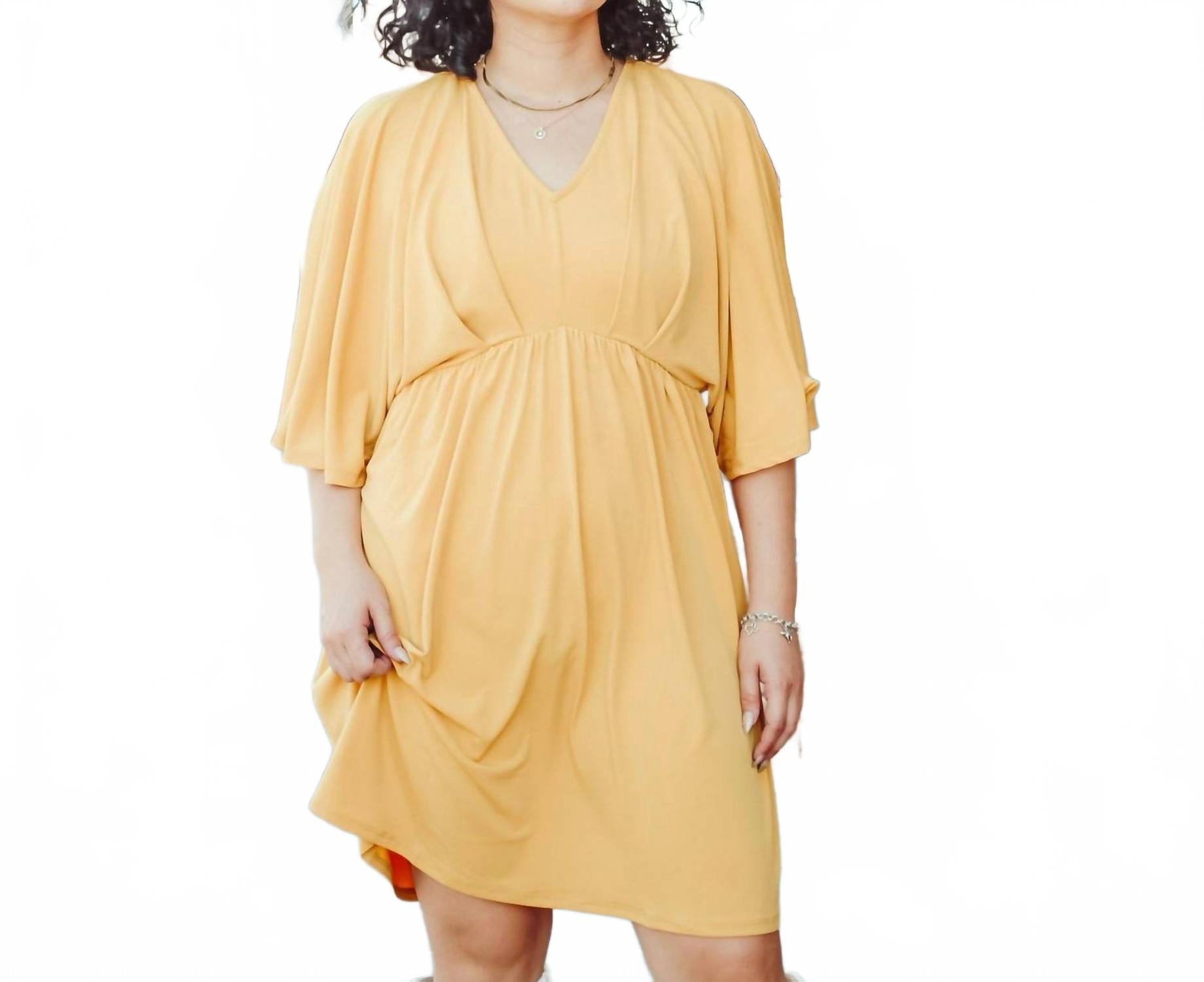 

Dear Scarlett Мини-платье Dreamer цвета бархатцев