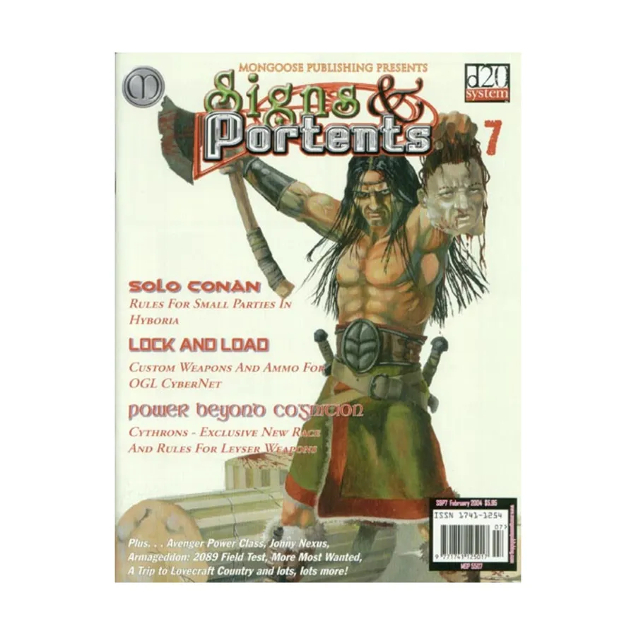 

Журнал #7 "Solo Conan, Power Class - Avenger, Slaine", Signs & Portents Magazine (d20)