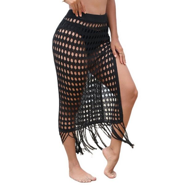 

Женская длинная пляжная накидка-саронг с ажурной сеткой и кистями Yesfashion, Black, Черный, Женская длинная пляжная накидка-саронг с ажурной сеткой и кистями Yesfashion, Black