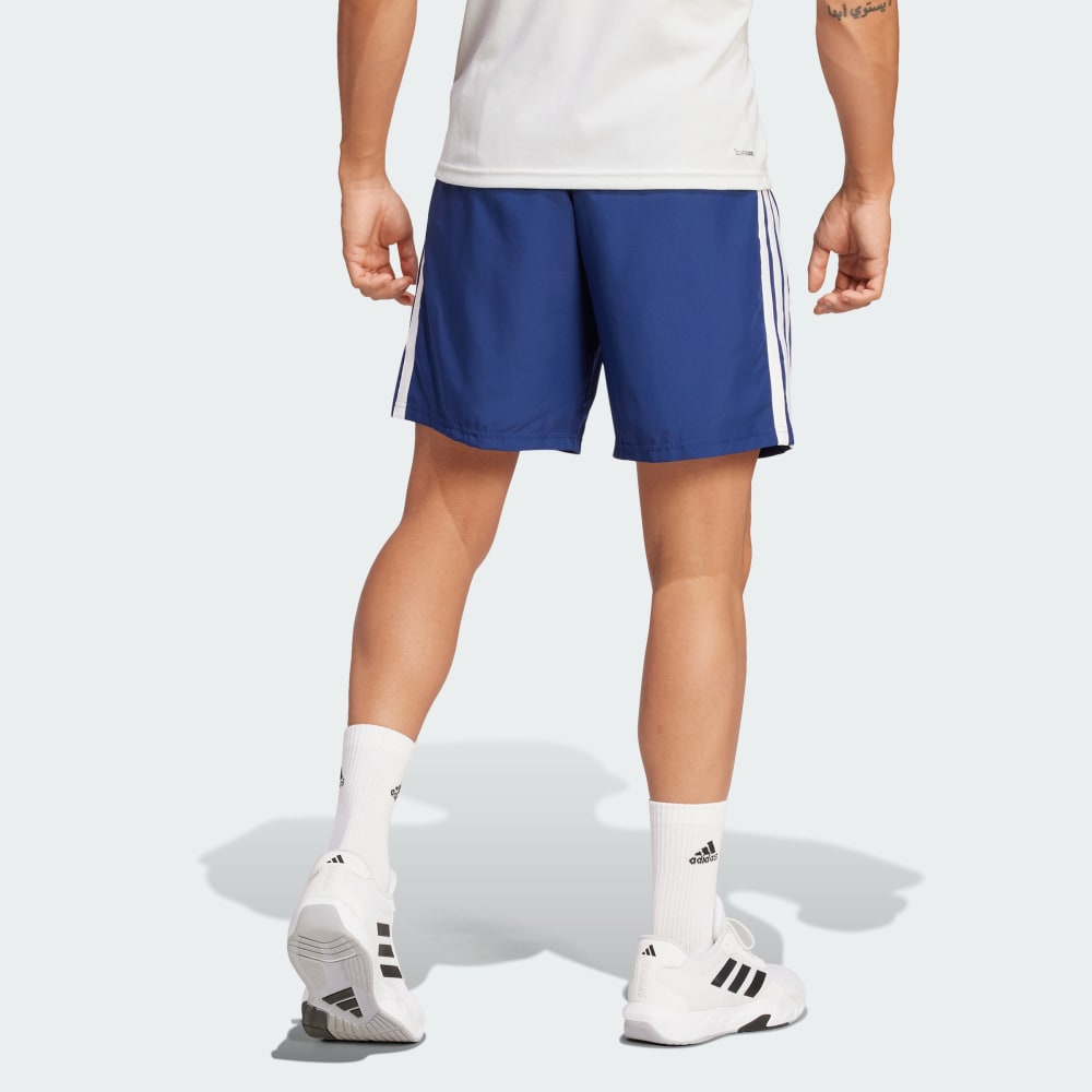Спортивные шорты Adidas Essentials Training 3-Stripes Woven Shorts, цвет Dark Blue — фото 2