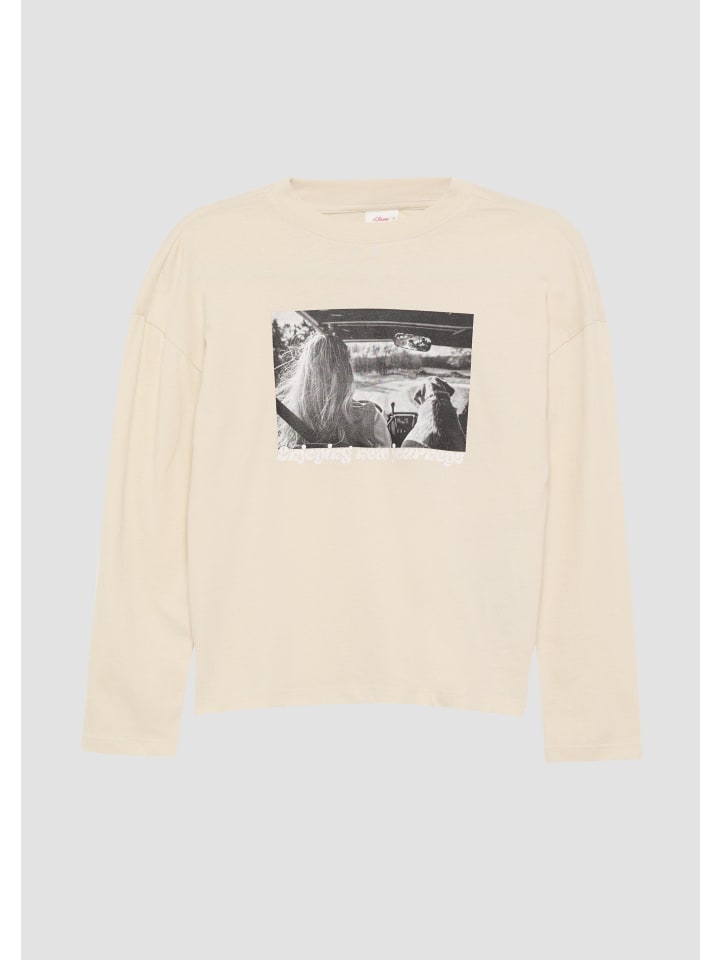 

Футболка s.Oliver T-Shirt langarm, бежевый