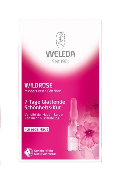 

Weleda, Дикая роза, масло для лица в ампулах, 7-дневный курс, 7 х 0,8 мл