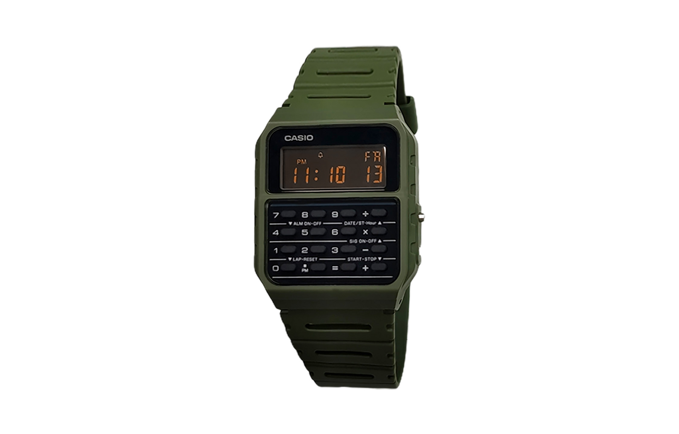 

CASIO Мужские часы Retrofit Series с кварцевым механизмом и ремешком из смолы, черный циферблат