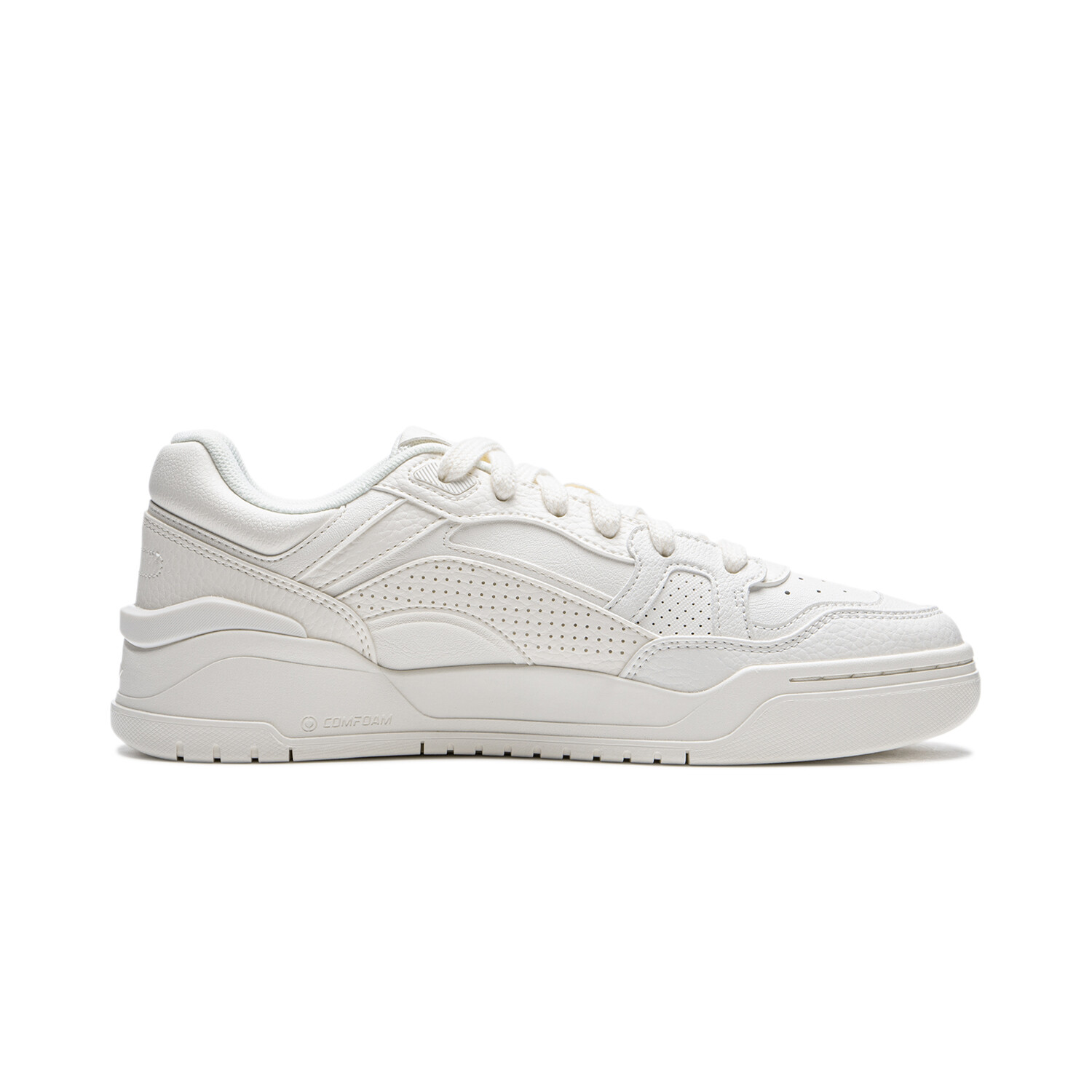 Кроссовки LINING Moon White 2.0 Skateboarding Shoes Men Low-top Mist White, белый — фото 2