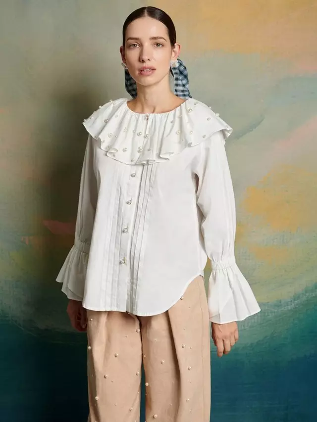 

Рубашка Sister Jane Victoria Pearl Linen Blend, белый