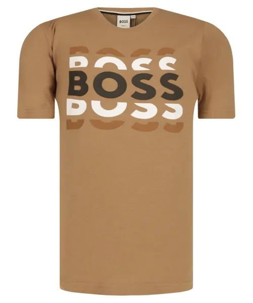 

Футболка Regular fit Boss Kidswear, коричневый