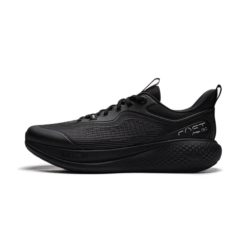 Кроссовки Li-Ning SOFT GO 3 мужские низкие повседневные с амортизацией, поддержкой и отскоком, Black/Black Pine Gray