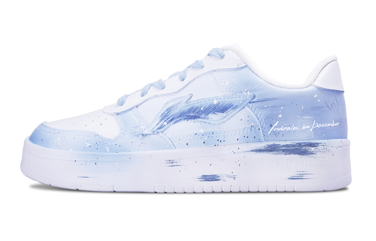 

Мужские плавучие скейтбордные кроссовки Li Ning с износостойкой амортизацией и низким верхом., winter синий