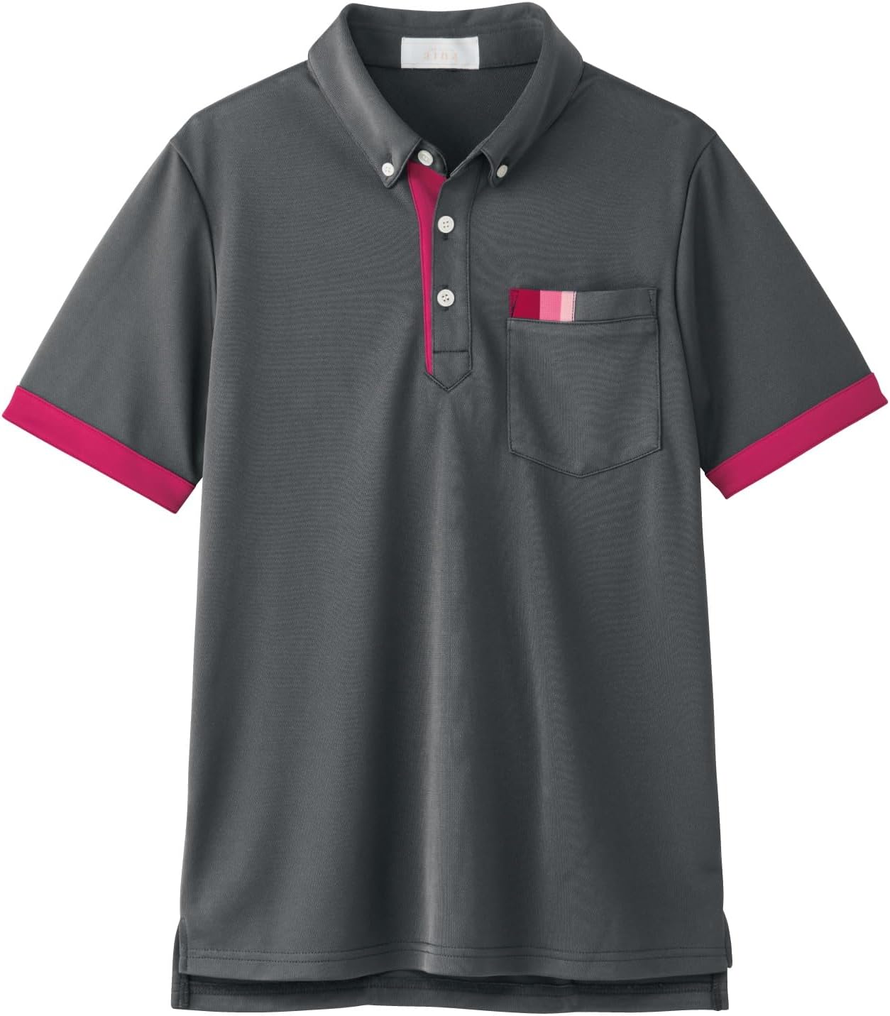 

Рубашка-поло PROFeeling с коротким рукавом (унисекс) с боковыми карманами, прочная, влагоотводящая, быстросохнущая, с защитой от УФ-излучения, на пуговицах, для ухода за больными (AIK303), серый