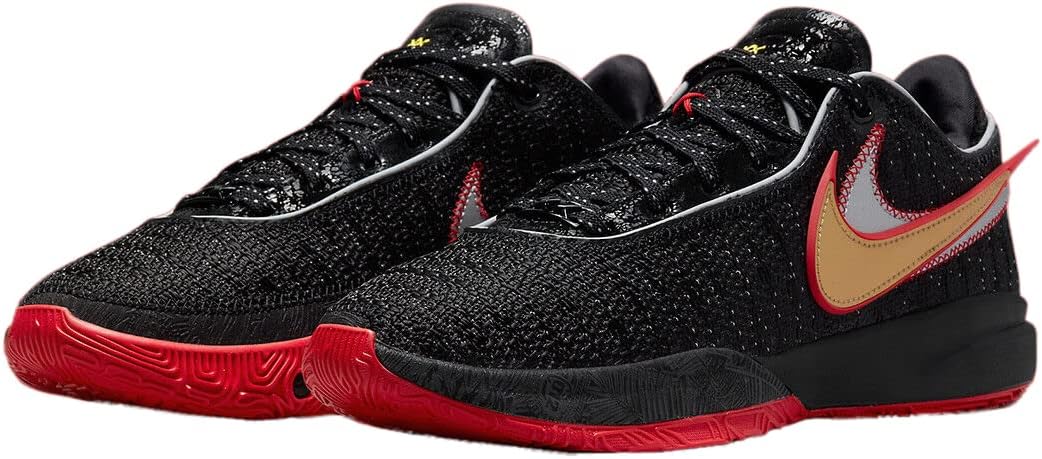 Кроссовки Nike Men's Zoom Lebron NXXT Gen, Black Black University Red — фото 3