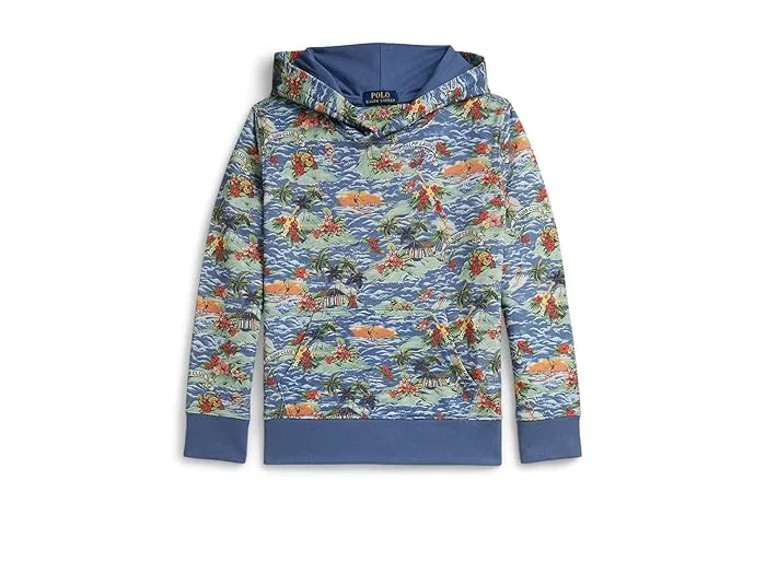 Худи с тропическим принтом French Terry Polo Ralph Lauren Kids, Red Multi