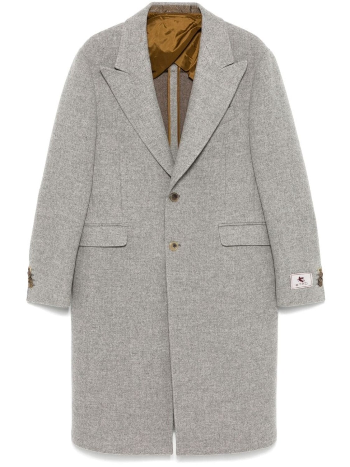 

Однобортное пальто ETRO, серый