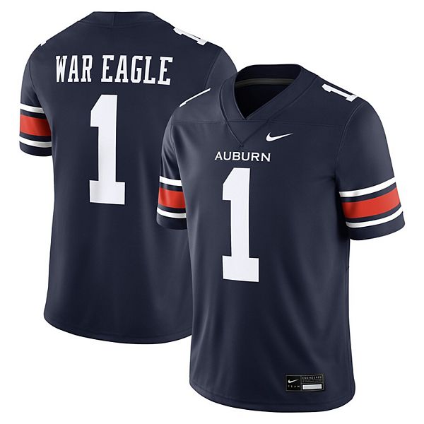 Мужская футболка Auburn Tigers домашняя игра в синем цвете Nike