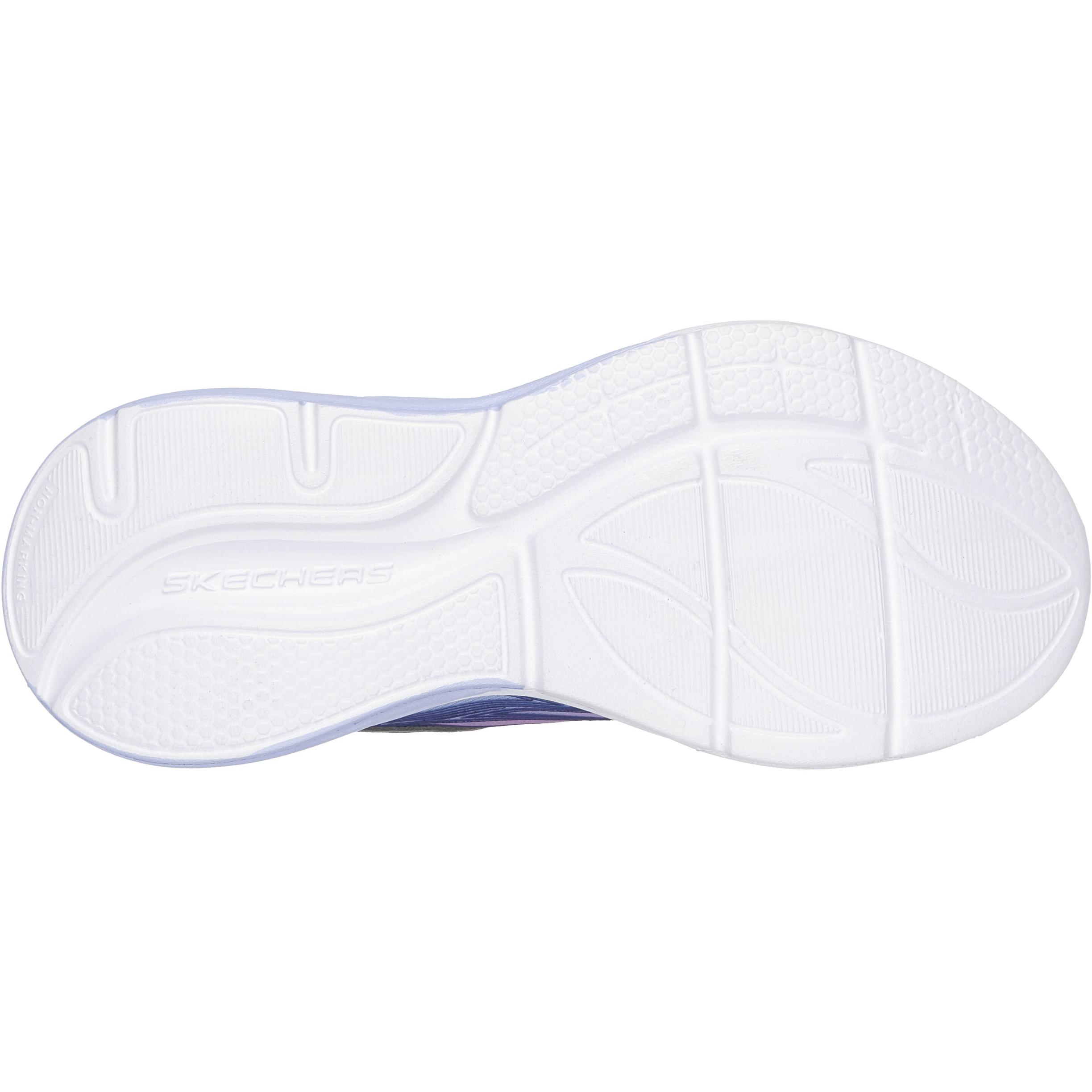 Skechers Kids Противоскользящие износостойкие низкие детские повседневные туфли blue pink kids' — фото 4