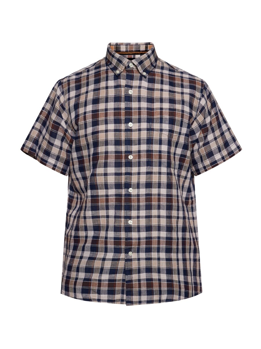 

Рубашка на пуговицах классического кроя Signal Hugin, темно-синий