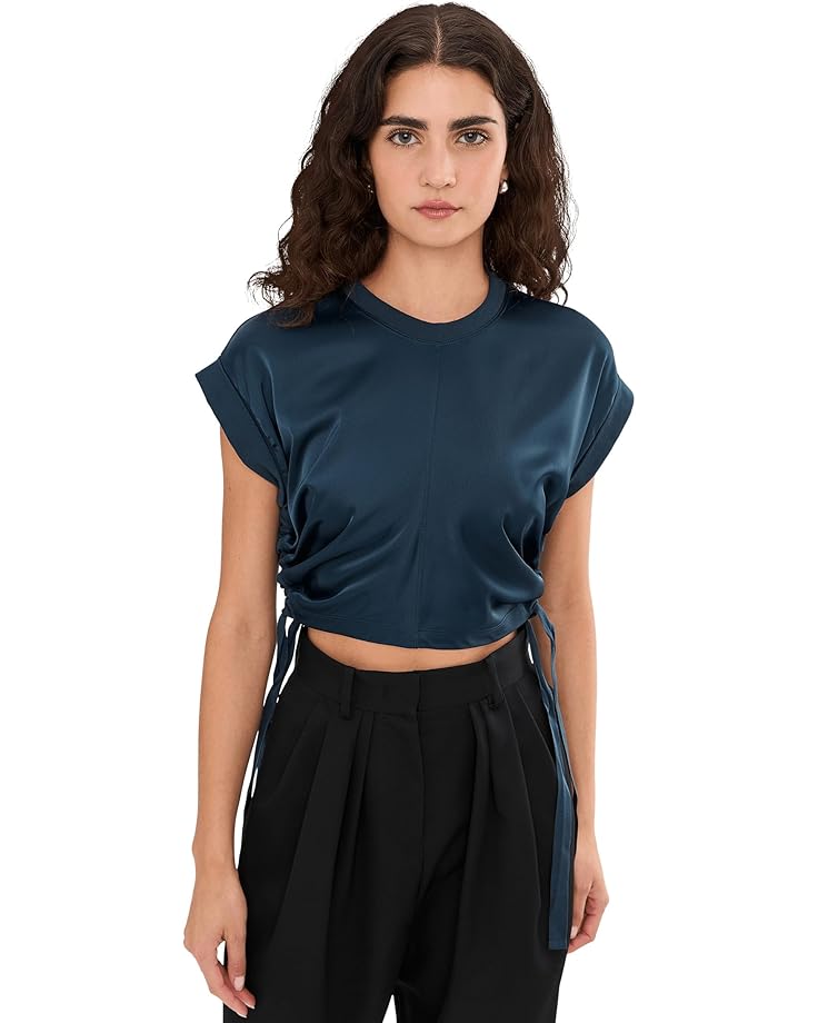 

Женская футболка AllSaints Mira Satin, Collegiate Blue, Синий, Женская футболка AllSaints Mira Satin, Collegiate Blue