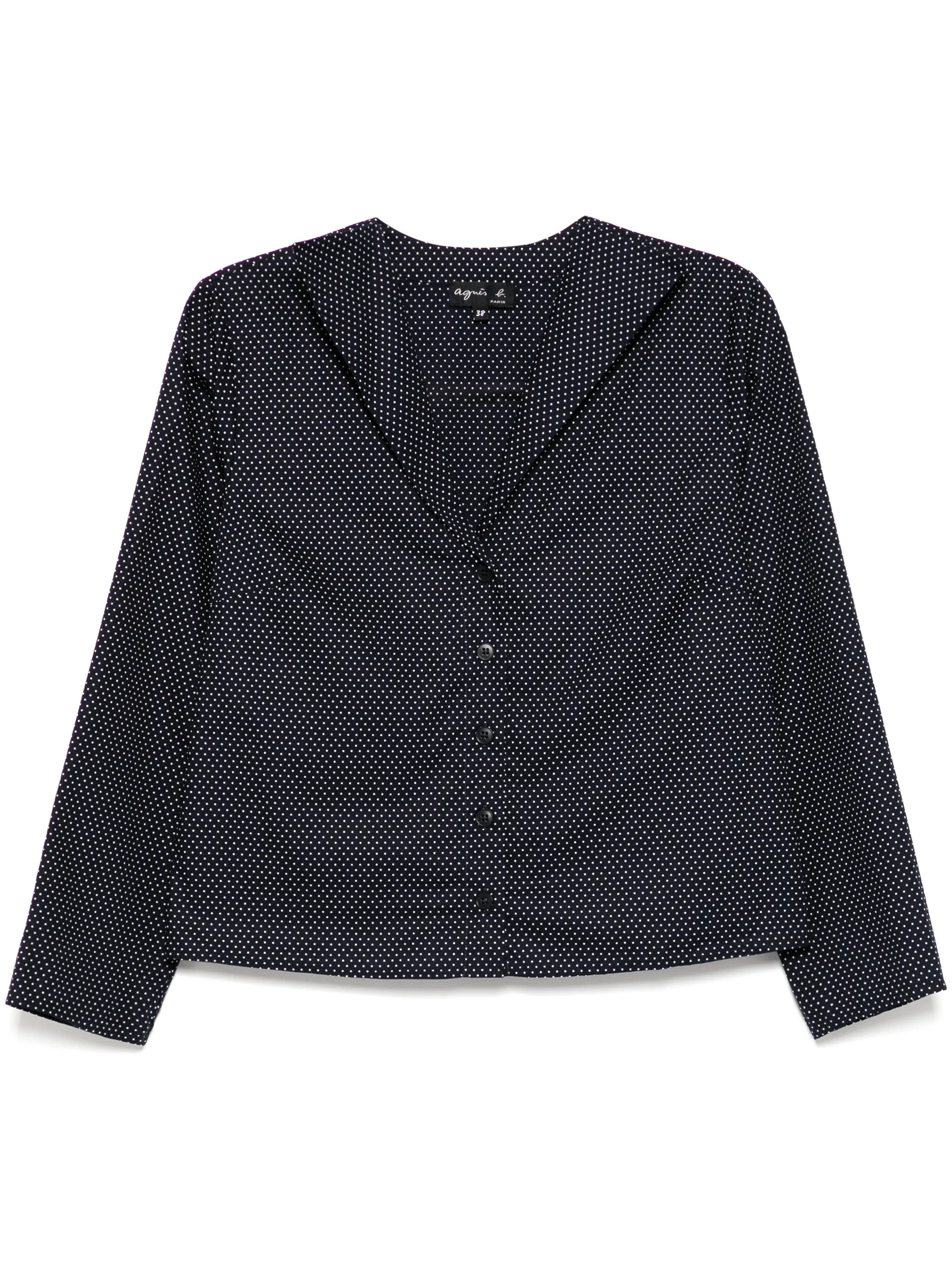 

Рубашка в горох Agnès B., синий