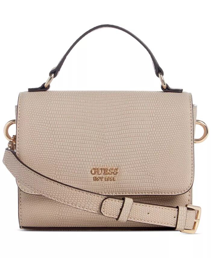 

Миниатюрное плечо через плечо Lyndi с верхней ручкой и клапаном Guess, красный