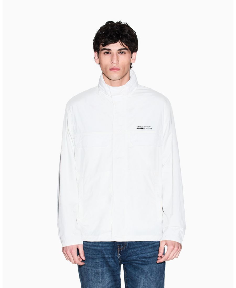 

Мужской нейлоновый короткий спортивный пиджак A|X Armani Exchange, Off White