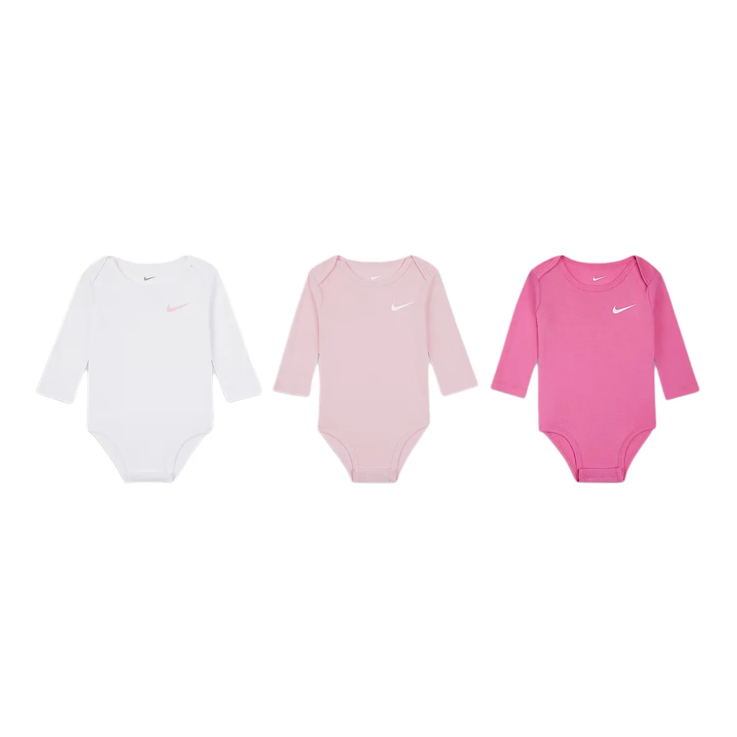 Комбинезон для младенцев и малышей, набор из 3 штук Nike, 3 Pack (Pink Foam)