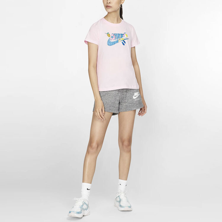 Футболка Nike Sportswear Short Sleeve CI1130-663, розовый — фото 2