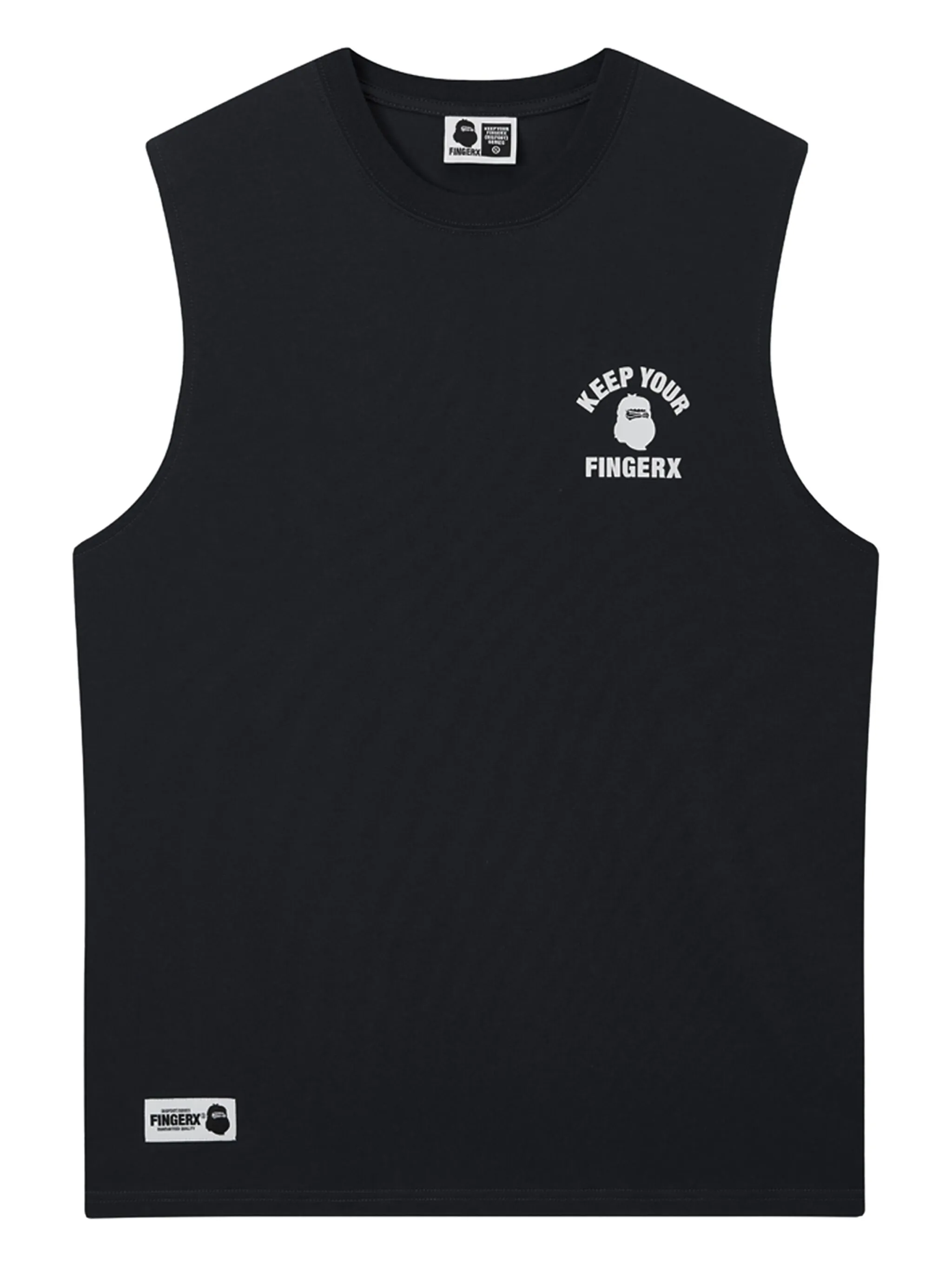 

Топ с графичным принтом Fingercroxx, черный