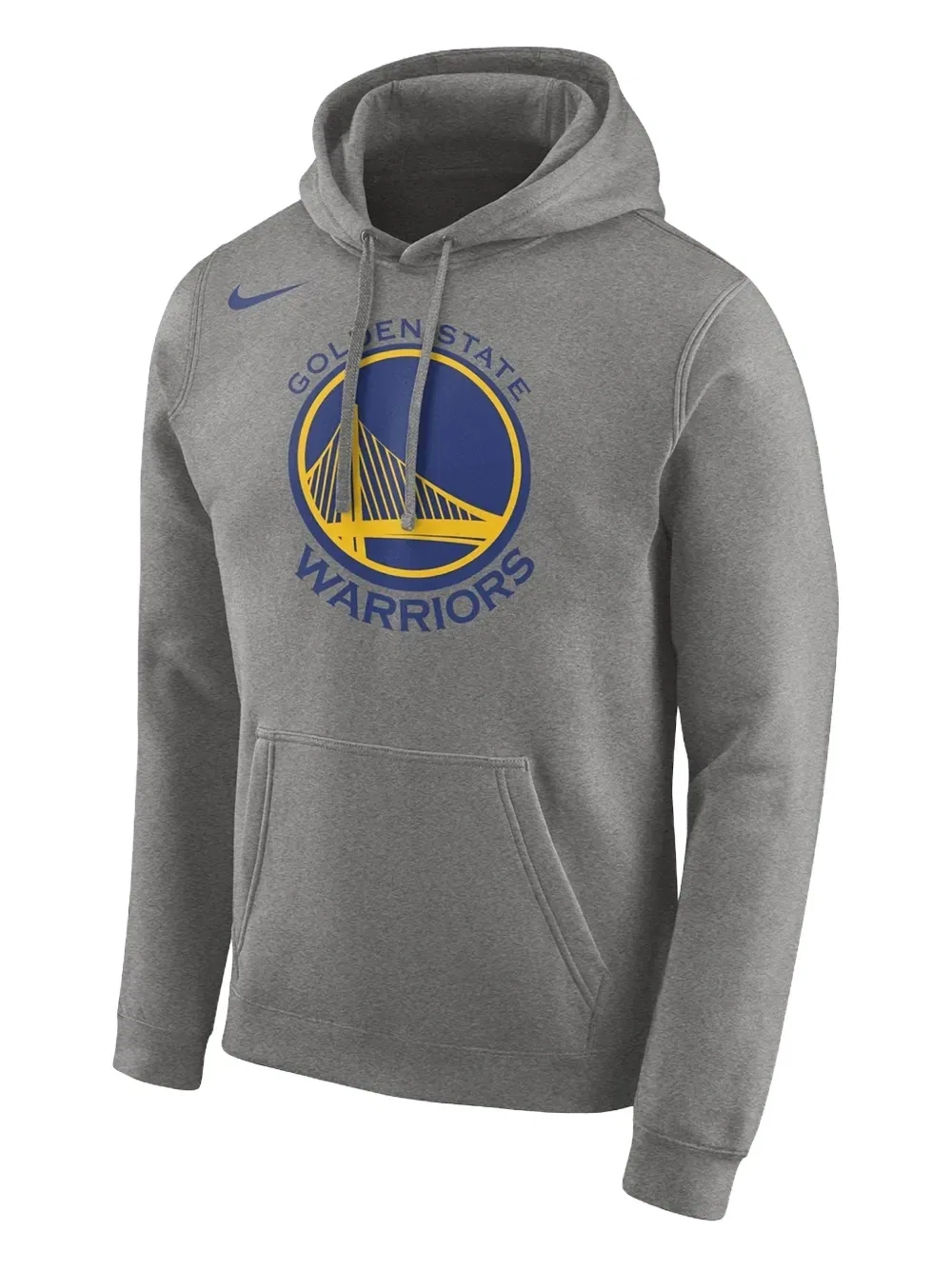 Худи с логотипом команды NBA Golden State Warriors Nike, серый