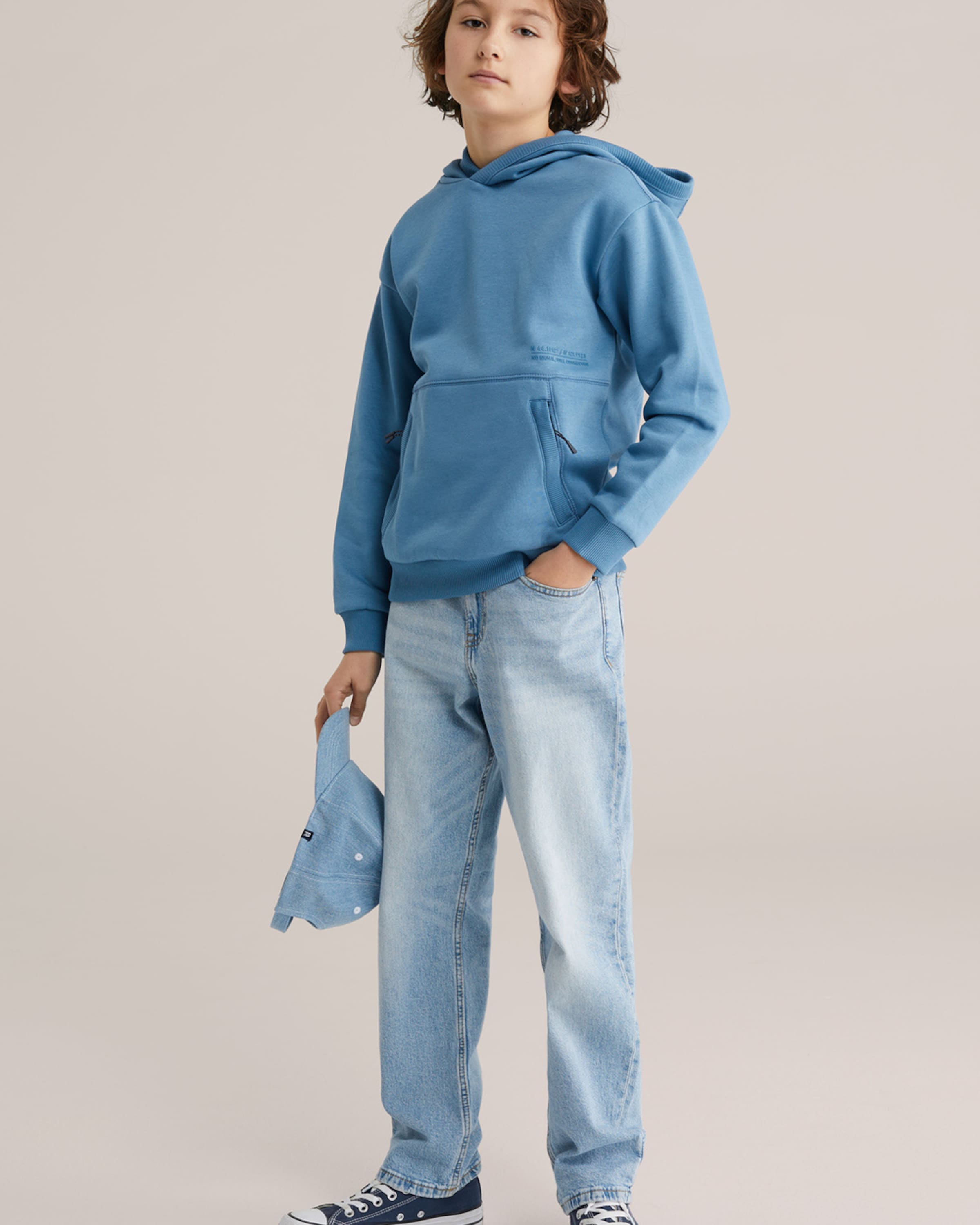 WE Fashion Толстовка в синем цвете — фото 4