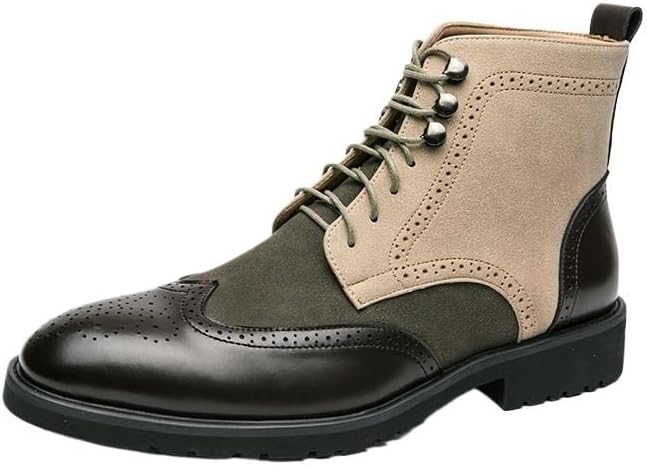 

Мужские повседневные кожаные ботинки до щиколотки, мужские ботинки Челси, кожаные ботинки на шнуровке, для повседневного носки, удобные, для прогулок, работы, вечеринок Zestrelax, зеленый