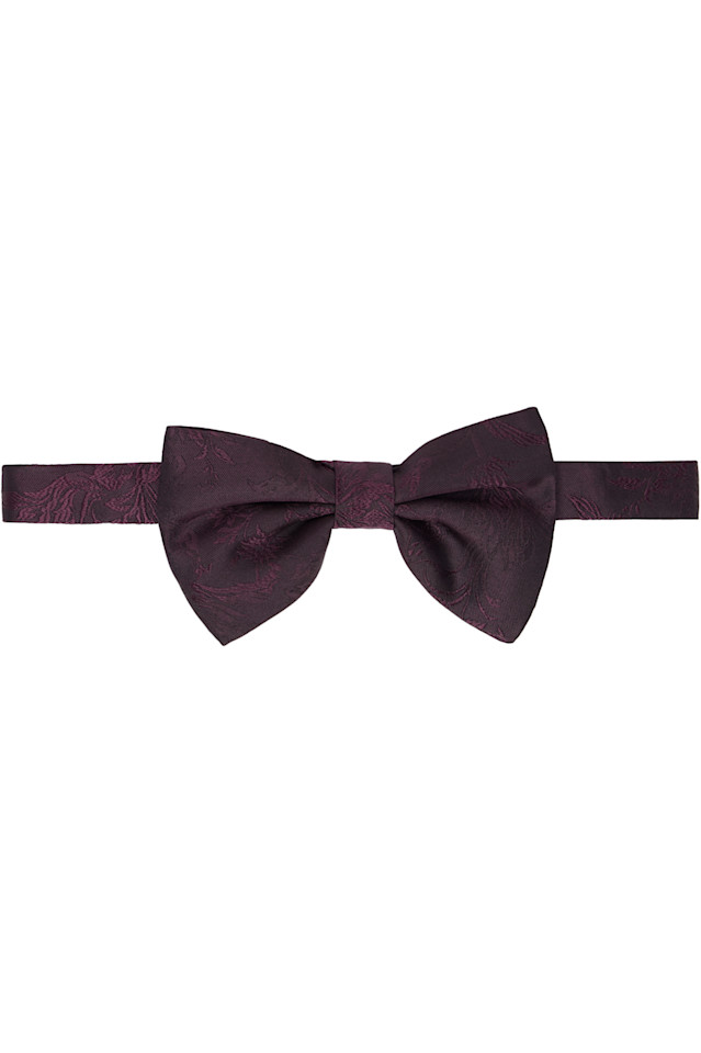 

Жаккардовый галстук-бабочка Dries Van Noten, цвет burgundy