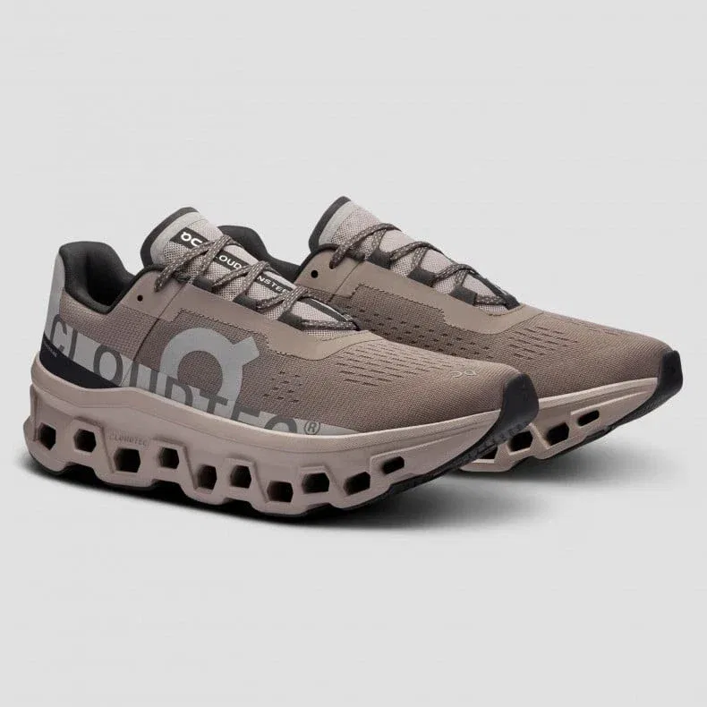 Кроссовки ON Cloudmonster 61.97729 Cinder Fog Low Top Lace-Up Running Shoes, серый — фото 3